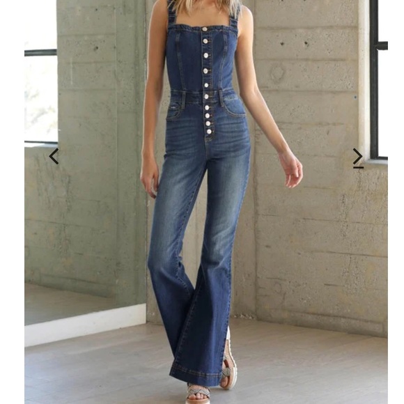 Insane Gene Pants - Insane Gene Overall Bell Bottoms Size Medium NWOT